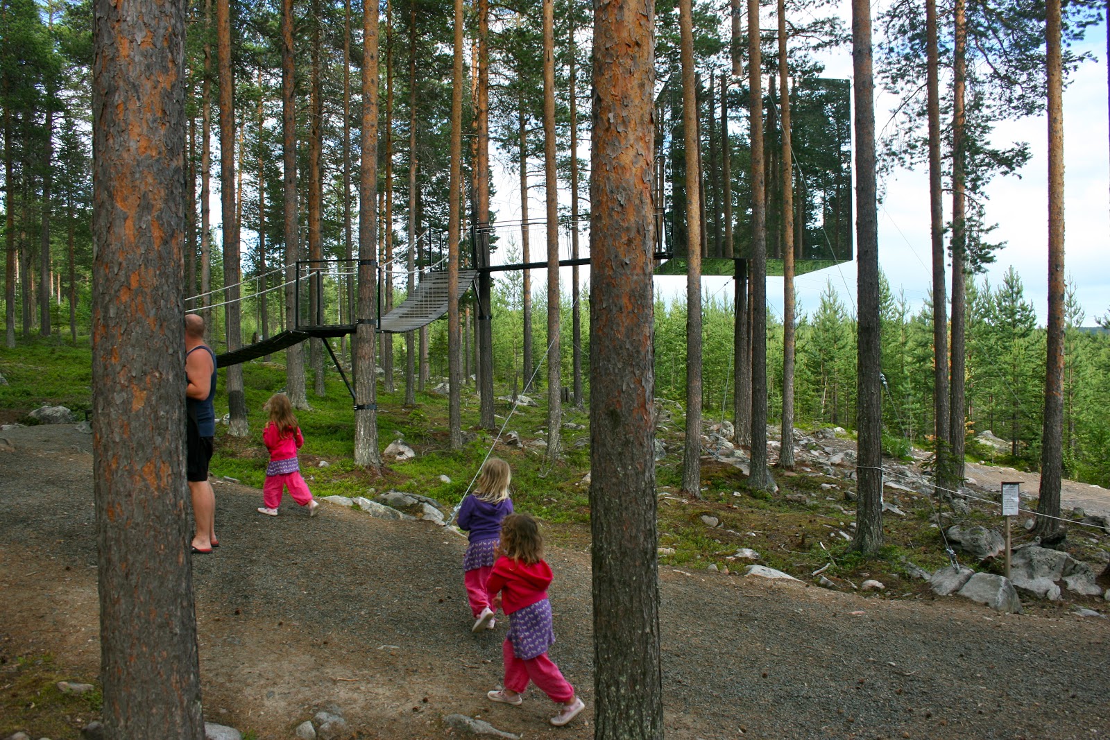 Mirror Cube Tree House Is Almost Invisible