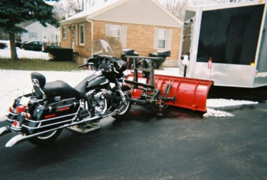 Bicycles And Motorcycle Snow Plows