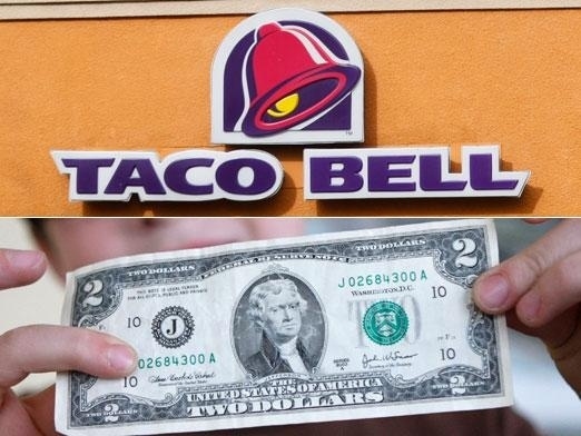 Taco Bell once petitioned the government to start printing 2 bills again