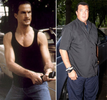 Action star Steven Seagal has failed to maintain his muscular and fitfigure
