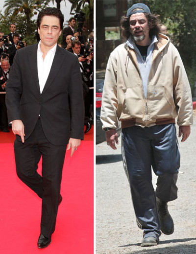 Benecio Del Toro looks more homeless than hot the older he gets