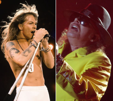 Axl Rose still rocks but has an entirely different look