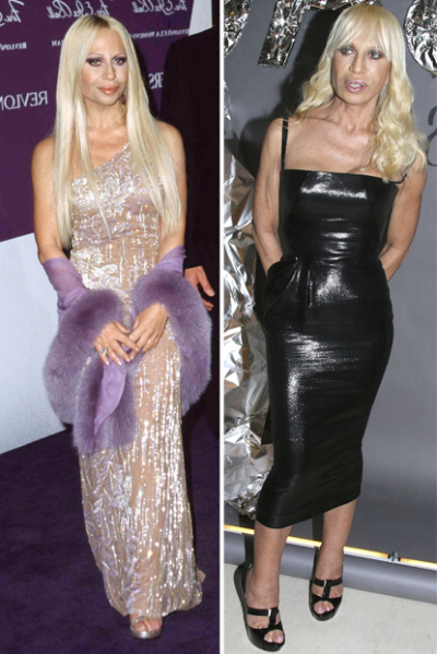 The years havent been kind to Donatella Versace!