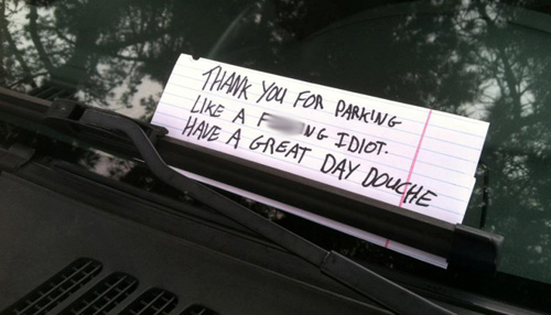 22 Funny Furious Windshield Notes