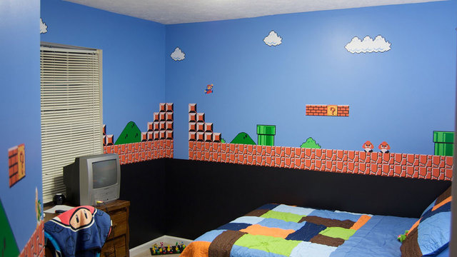 Dad Gets A 1 Up For His Mario Themed House