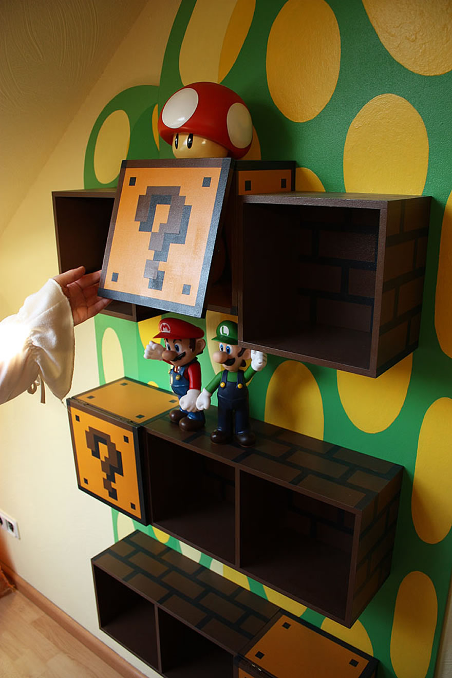 Dad Gets A 1 Up For His Mario Themed House