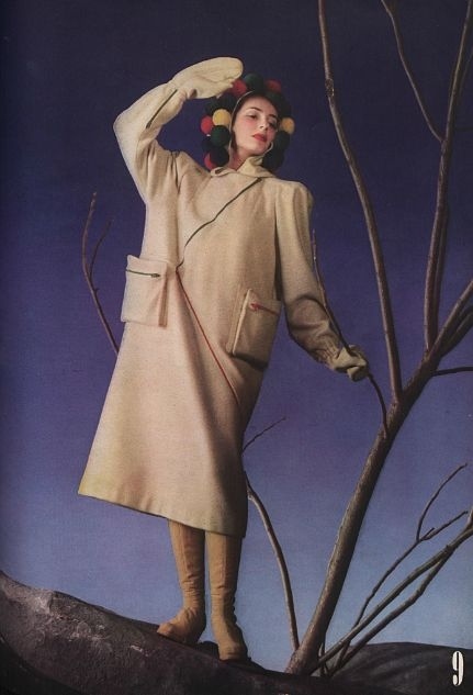 12. This battery-powered heated coat featured in a 1939 issue of Vogue actually seems like a great idea. Except youd look like an oven mitt.