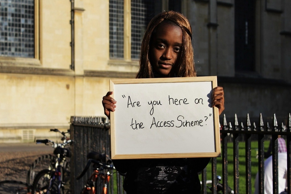 too am oxford - "Are you here on the Access Scheme?"