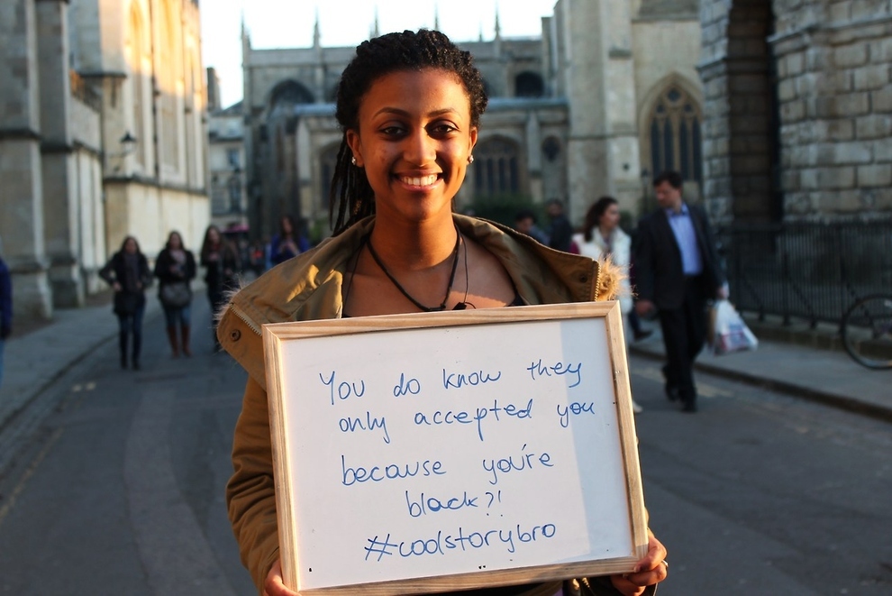 the radcliffe camera - You do know they only accepted you because you're black?!