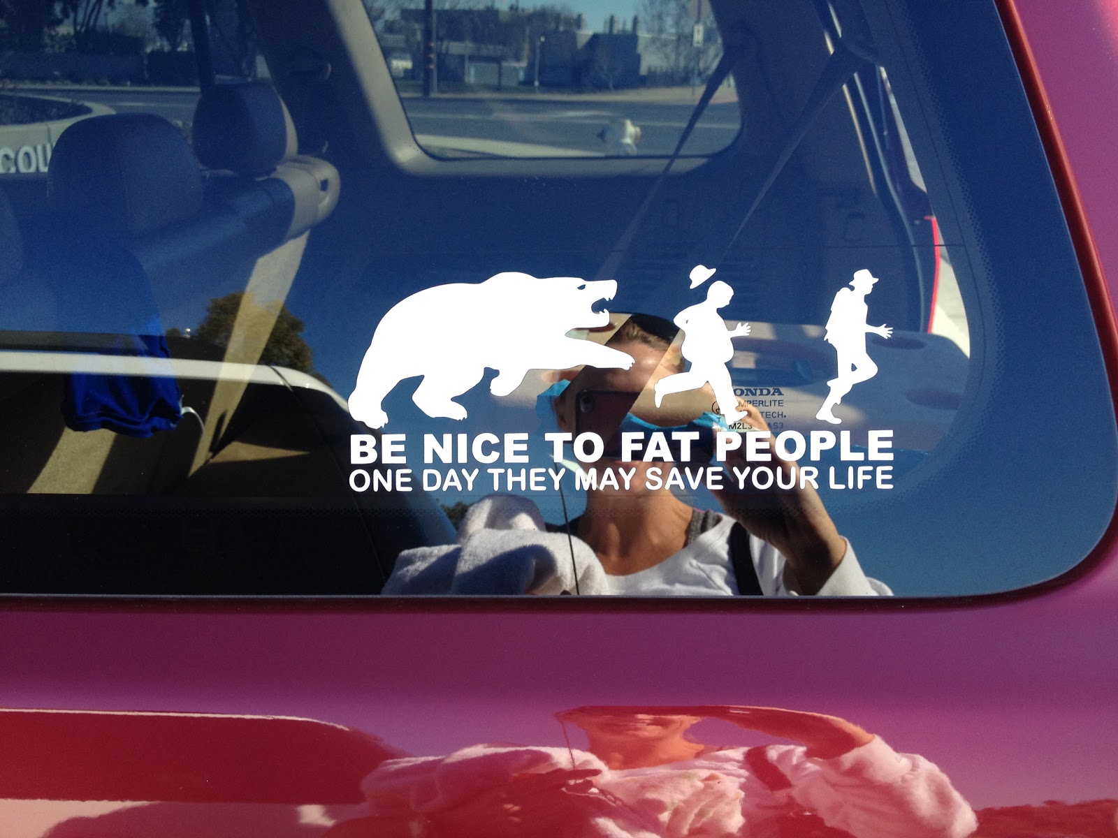best bumper stickers ever - Cou Onda Mperlite Tech. M2L3 Be Nice To Fat People One Day They May Save Your Life