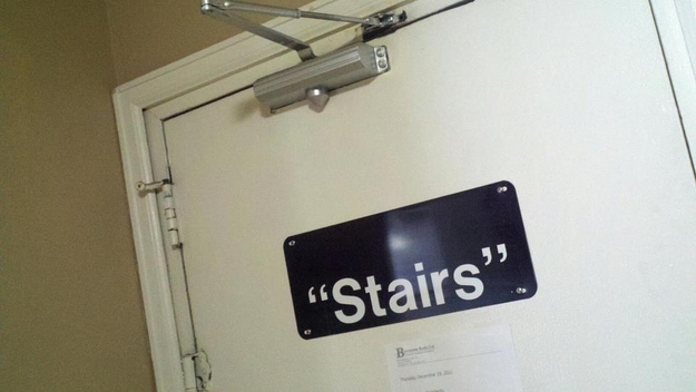 stairs in quotation marks - Stairs"