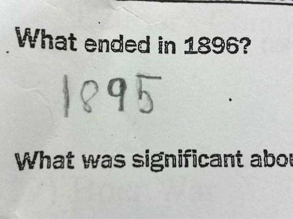 Kids And Their Hilarious Test Answers