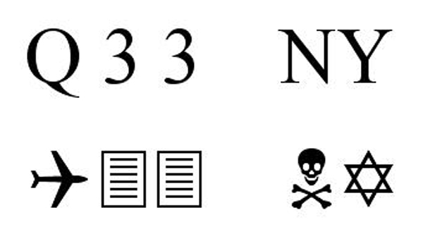11. The Wingdings Prophecy: In 1992, Microsoft released Windows 3.1. If you wrote NYC in the Wingdings font, youd see what appeared to be an anti-Semitic messages. After 911, the controversy was reintroduced because if you were type Q33NY rumored to be the flight number of one of the planes in Wingdings it would display the message below. However, the flight numbers were actually 11 and 175.