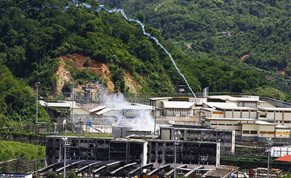 El Rodeo, Guatire, Venezuela: Over crowded and violent, gang fights and sieges have occurred in this prison without any sign of a solution.