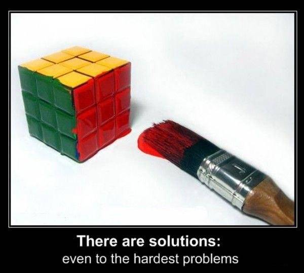 solutions even to the hardest - There are solutions even to the hardest problems