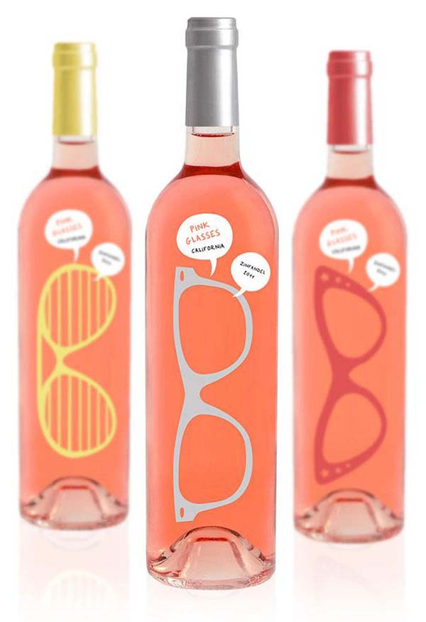 Pink Glasses Wine