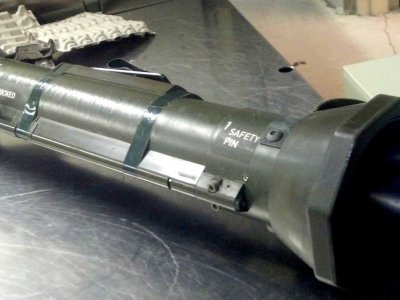 Agents at Latrobe Airport, near Pittsburgh, found an expended AT-4 rocket launcher.  It had been packed in a passenger's checked bag.