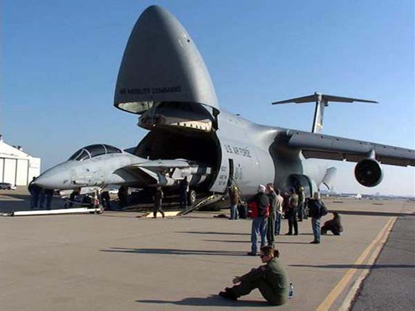A Galaxy can carry an A-10 Warthog with the wings and tail detached