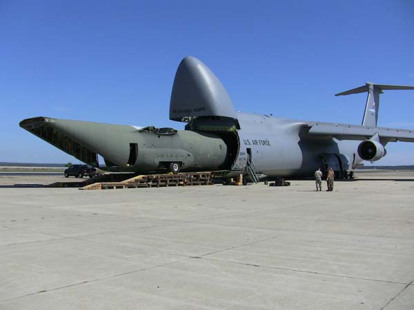 And if you want to get mega, it can also carry a C-130 transport aircraft