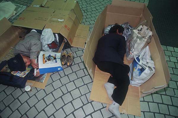 The Homeless Box People Of Shinjuku Japan