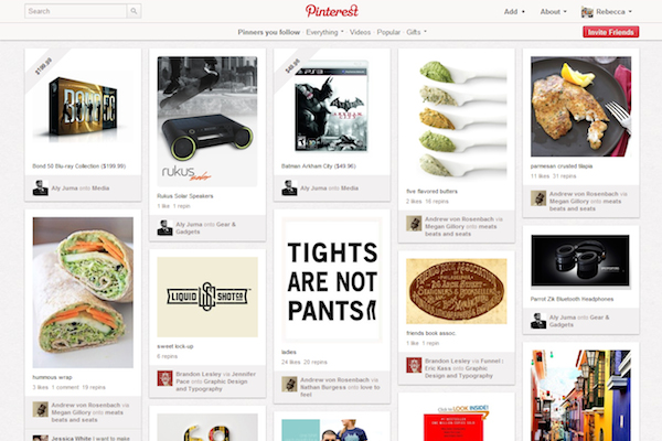Pinterest users pin 3,472 images every minute.