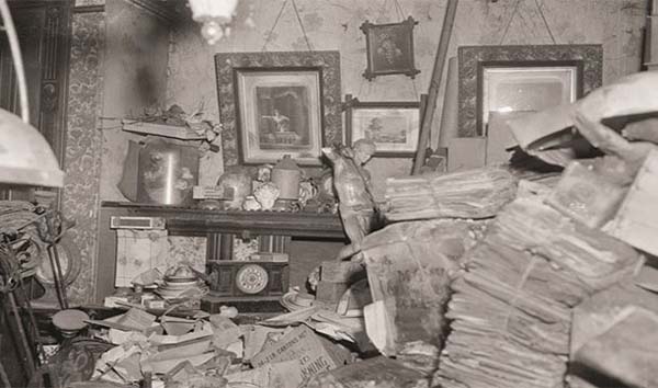 13. Starving in your own house that you were stuck in because you were a hoarder - Homer Collyer in 1947.