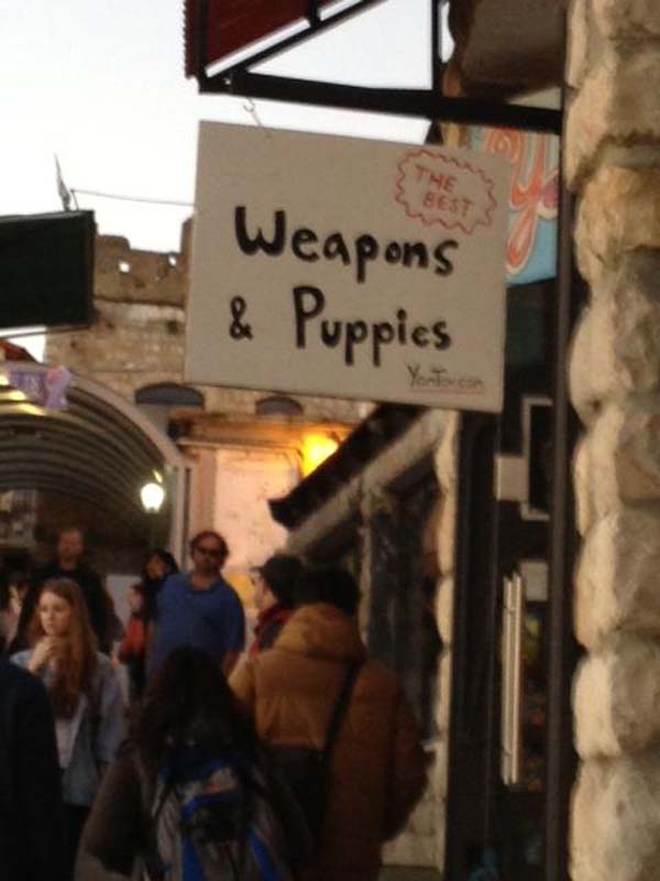 Humour - Weapons & Puppies