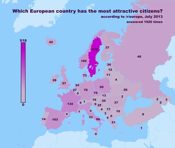 The most attractive citizens in Europe.