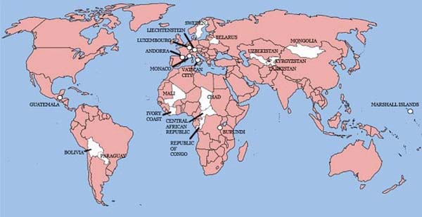 Every country that England has ever invaded.