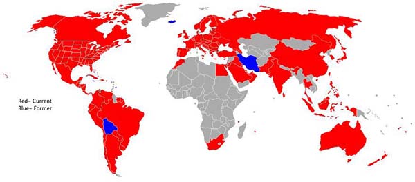 Countries with McDonalds.