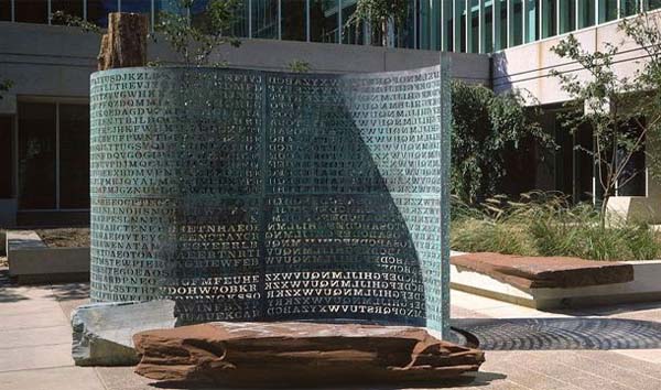 4. Kryptos: In 1990, a sculpture with 4 sections of encryptions was installed at the CIA headquarters. The 4th section has not been solved.