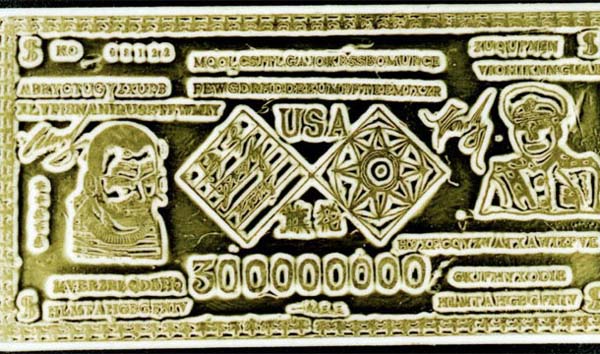 9. Chinese Gold Bar Ciphers: In 1933, seven gold bars were issued to General Wang in Shanghai, containing pictures, writing, cryptograms and Latin letters.