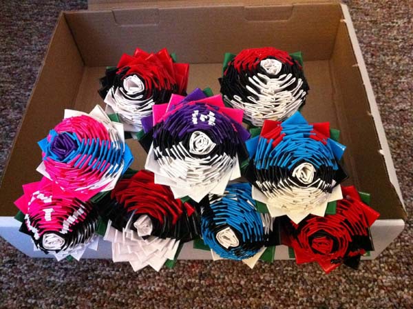 You are upset so you spend hours making some duct tape break up flowers..