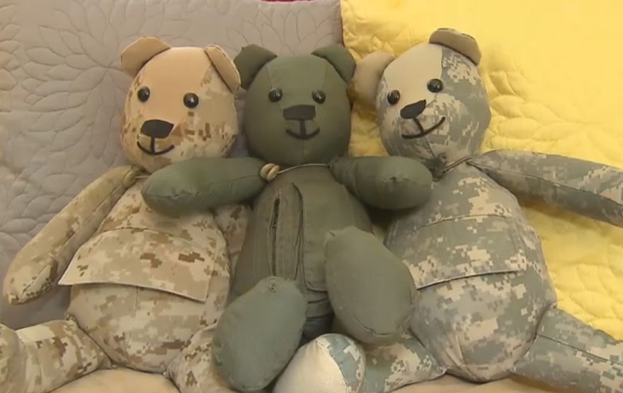 Meet the bear soldiers, made entirely out of service uniforms.