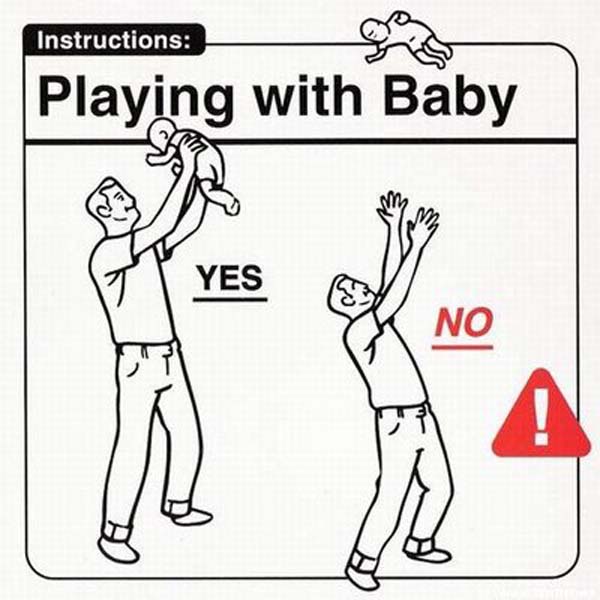 safe baby handling tips - Instructions Playing with Baby
