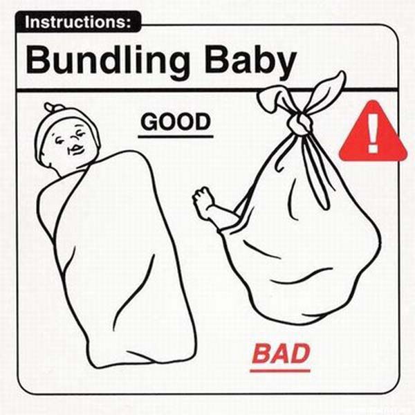safe baby handling tips - Instructions Bundling Baby Good Uro Bad