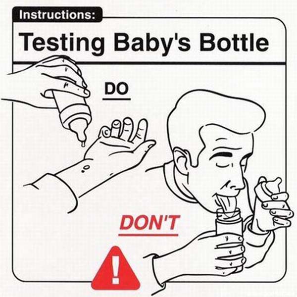 safe baby handling tips - Instructions Testing Baby's Bottle Don'T