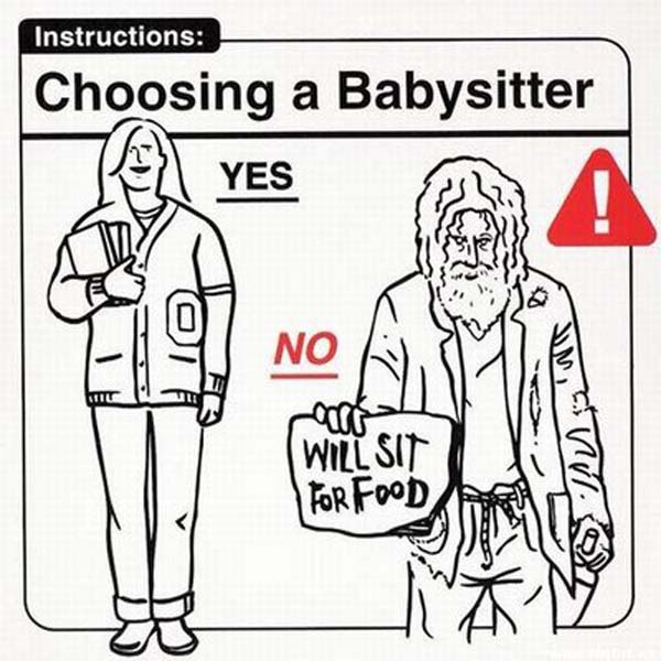 safe baby handling tips - Instructions Choosing a Babysitter Tel Yes Will Sit For Food