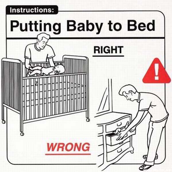 safe baby handling tips - Instructions Putting Baby to Bed Right Suicidi In Wrong