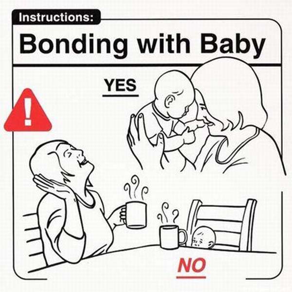 safe baby handling tips - Instructions Bonding with Baby Yes No