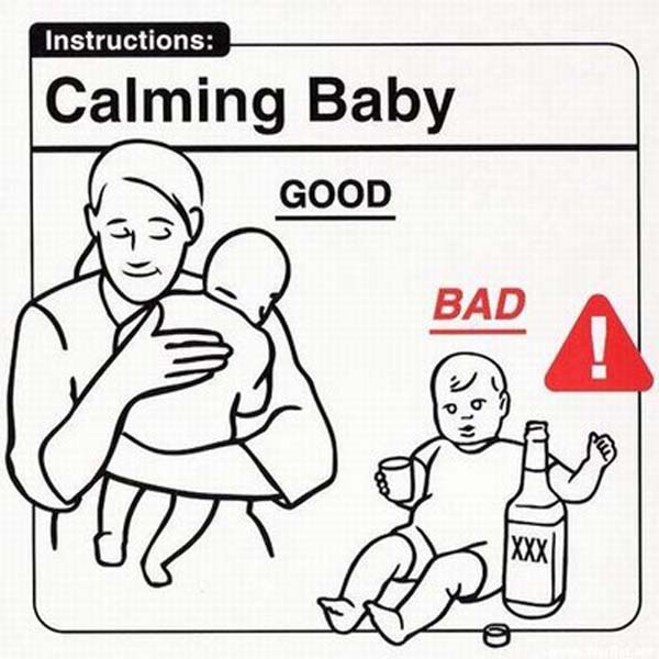 safe baby handling tips - Instructions Calming Baby Good Bad