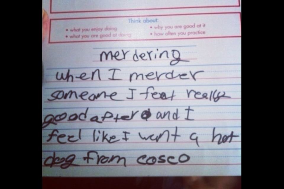 Kids Write The Weirdest Things