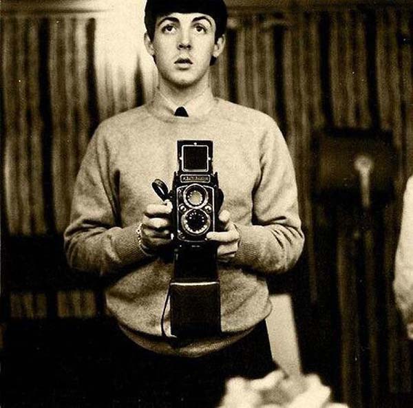 Paul McCartney takes a mirror selfie - 1959.
