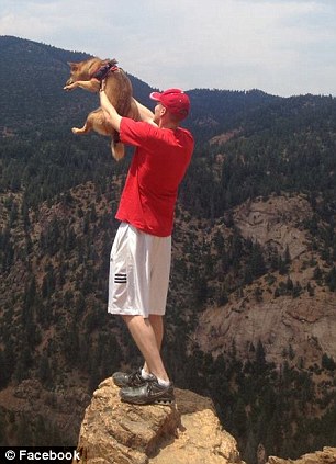 Robert raised Baxter from a puppy and he has an incredible number of loving photos on his Facebook page. Our favorites involve the adventures in and around Fort Carson, Colorado where Robert is stationed.