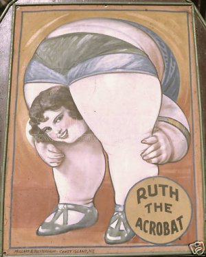 coney island freak show posters - Ruth The Acrobat Islame