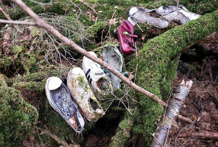 Suicide Forest - Aokigahara, Japan.  Located at the base of Mt. Fuji, many hikers find themselves lost in the dense forest. Also, as its nickname suggests, it has become a popular place for those to end their own lives. Mysterious crying and moaning are said to be heard there.