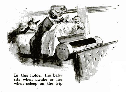 1917: Baby Holder. This invention was inspired by late night train rides where passengers were frequently plagued by crying babies. The inventor, however, didnt quite follow instructions and it did little to muffle the sound.