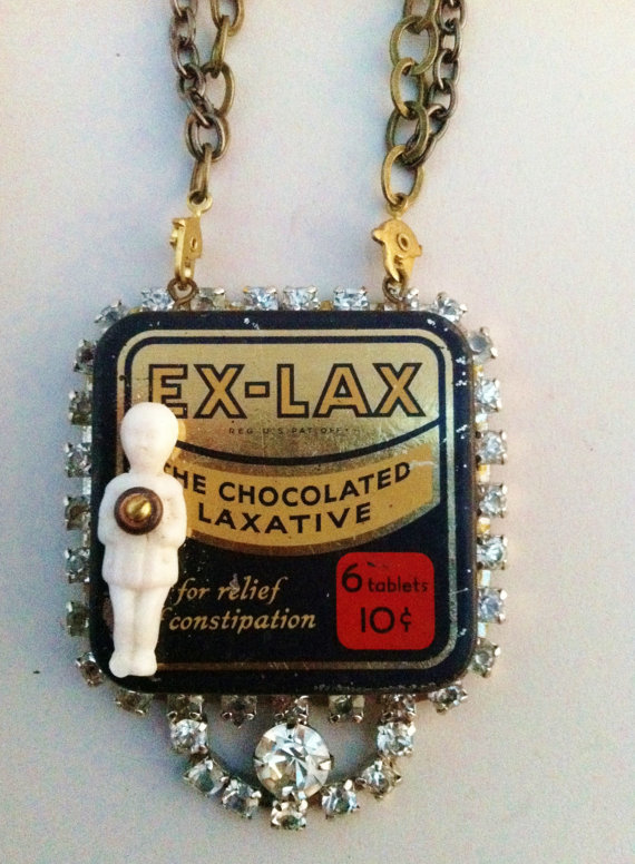 Vintage Ex-Lax Necklace - 89 dollars