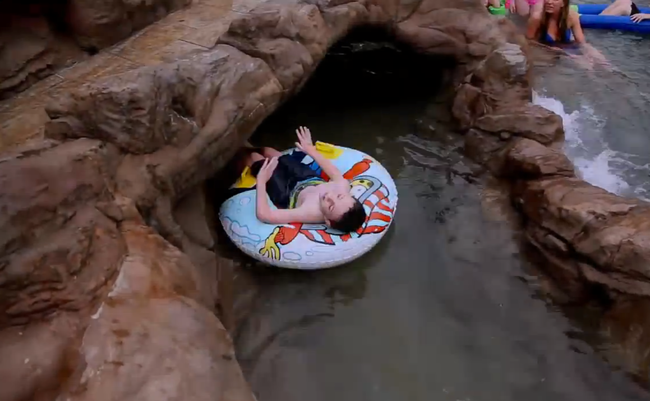 But more importantly, you'll also find A LAZY RIVER!