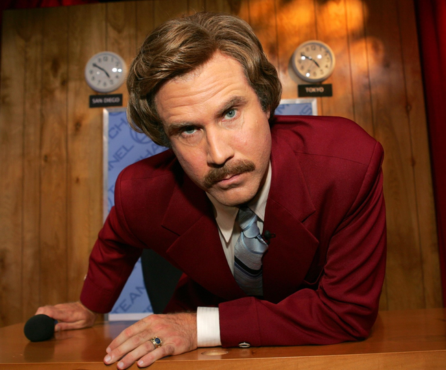 While he eventually got to play anchorman Ron Burgundy, Will Ferrell wanted to go into sports broadcasting.